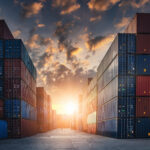 container cargo port ship yard storage handling of logistic tran